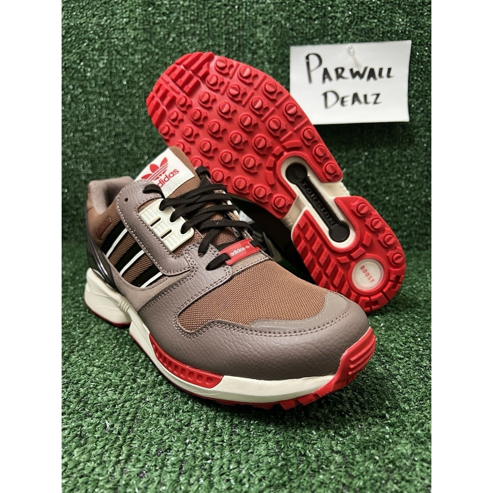 Adidas ZX 8000 GTX Gore-Tex Spikeless Golf Brown Red Men's Size 9 JP5258